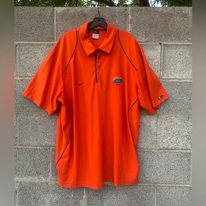 Florida Gators Nike Drifit Polo Waffle Pattern Orange Shirt Men’s Size 2XL *flaw